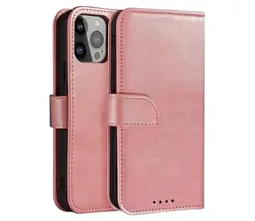 Hurtel Magnetické flip pouzdro pro Samsung Galaxy S25 růžová / Pouzdro / Magnetické / S klopou