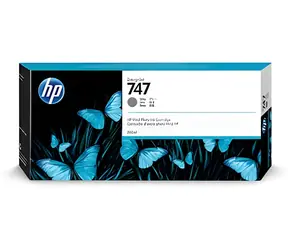 HP P2V86A originální cartridge 747 šedá / Inkoustová kazeta / pro HP DesignJet Z9 / 300 ml