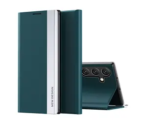 Hurtel Sleep Case Pro zelená / Kryt / Samsung Galaxy S25 / Flip / Stojánek