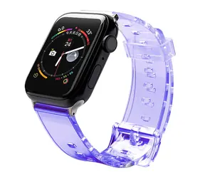 Hurtel Silicone Strap Light fialová / Řemínek / Apple Watch 42/44 mm / Silikonový