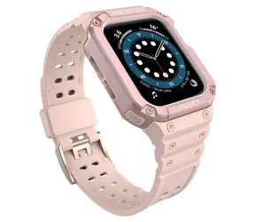 Hurtel Ochranné pouzdro s řemínkem pro Apple Watch 38/40/41 mm růžové / Pouzdro s řemínkem / 38/40/41 mm