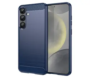 Hurtel Carbon Case modrá / Kryt / Samsung Galaxy S25+ / Karbonové vlákno