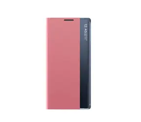 Hurtel Sleep Case Samsung Galaxy S25 růžová / Flipové pouzdro / Stojánek