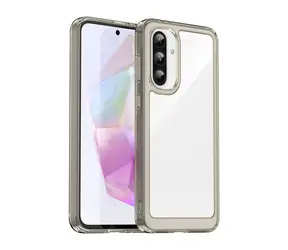 Hurtel Outer Space kryt pro Samsung Galaxy A56 černý, poloprůhledný / Kryt na mobilní telefon / flexibilní rámeček