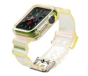 Hurtel Sada silikonových řemínků žlutá / Řemínek / pro Apple Watch 38 mm