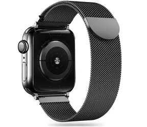 Tech-Protect MilaneseBand černá / Řemínek milánský tah / pro Apple Watch Series 4-9, SE, Ultra 1 a 2 / 42/44/45/49 mm