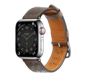 Hurtel Kožený řemínek Apple Watch 38/40/41mm tmavě hnědý / Řemínek / Apple Watch / 38/40/41 mm / Kožený
