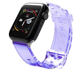 Hurtel Silicone Strap 38/40 mm fialová / Řemínek pro Apple Watch / Silikonový