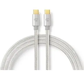 Nedis Profigold Fabritallic / Kabel USB / USB-C - USB-C / USB 2.0 / 480 Mbps / 10 W / 2 m