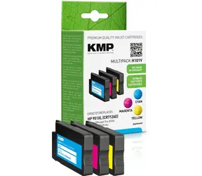 KMP renovovaná alternativní cartridge HP 951XL MultiPack / 3x30 ml / CMY / 1500 stran