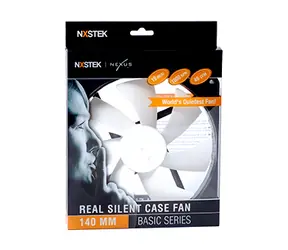 NEXUS Real Silent 140 černo-bílý / Ventilátor / 140 mm / 1000 RPM / 3-pin