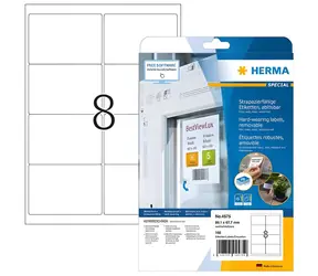 Herma Univerzální etikety 99,1x67,7 mm bílé / Etikety / Snímatelné / 160 ks