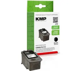 KMP C79 (alternativa Canon PG-512) černá / Inkoustová cartridge / Pigmentová / Renovovaná / cca 420 str.