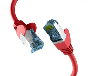 EFB S/FTP Cat7 2m červená / Patch kabel / RJ45-RJ45 / LSZH / 600 MHz