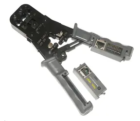 Krimpovací kleště PROFI+ s ráčnou a testerem / Krimpovací kleště / RJ11 / RJ12 / RJ45
