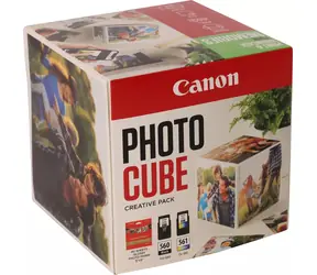 Canon PG-560/CL-561 / Sada inkoustových kazet / Photo Cube / černá + barevná / fotopapír 5x5 / 40 ks