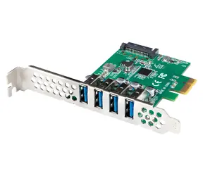 Lanberg PCIe karta 4x USB 3.1 Gen1 / PCIe rozšiřující karta / 4x USB 3.2 Gen 1 Type-A / Low Profile