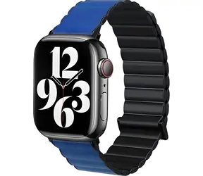 Beline Magnetic Pro černá/modrá / Pásek pro Apple Watch / 42/44/45/49mm / magnetický