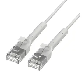 Extralink Patch kabel Cat6A U/FTP bílá / Patch kabel / RJ45-RJ45 / Lomený konektor / 5 m / 1 Gbit/s