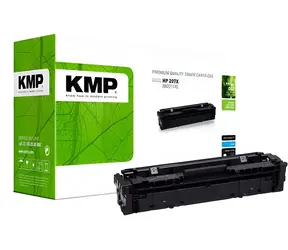 KMP alternativní toner HP 207X (W2211X) azurová / Toner / pro LaserJet Pro M283fdw / 2.450 stran