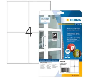 Herma Etikety Outdoor bílá / Etikety / voděodolné / 105x148 mm / 80 ks