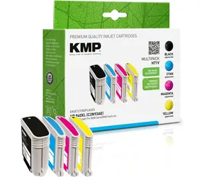 KMP alternativní multipack HP 940XL / Sada inkoustových kazet / černá, azurová, purpurová, žlutá