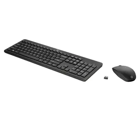 HP 230 Set černá / Bezdrátový set / Klávesnice + myš / USB