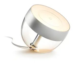 Philips Hue Iris Portable stříbrná / Stolní lampa / Bluetooth/Zigbee / kov / energ. třída G