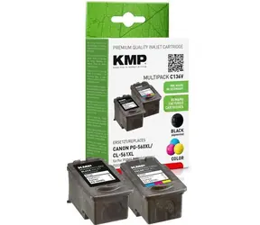 KMP PG-560XL+CL-561XL / Inkoustová cartridge / černá + barevná / 2 ks / kompatibilní s Canon