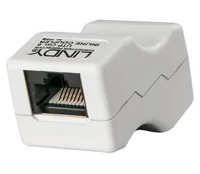 Lindy RJ-45 inline spojka UTP Cat6 šedá / Spojka / RJ-45 / UTP / Cat 6