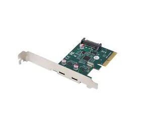 Lanberg PCI Express x1 / Karta PCI Express / 2x USB-C / USB 3.2 Gen 2x1 / Low profile