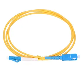 Extralink LC/UPC-SC/UPC žlutý / Patchcord / Jednomódový / Simplex / G652D / 0,5 m