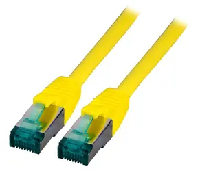 EFB Cat6a S/FTP 10 m žlutá / Patch kabel / RJ-45 / LSZH / 10 Gbit/s
