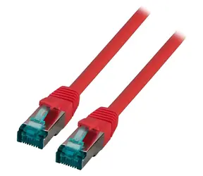 EFB S/FTP Cat6A 30 m červená (MK6001.30R) / Patch kabel / RJ-45 / LSZH / 10GBase-T