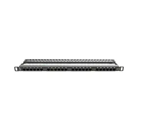 Lanberg PPU5-0024-B černý / Patch panel / 24 portů / CAT5E / 0,5U / 19"