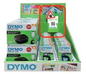 Dymo LetraTag LT200B display 6 ks / Prodejní displej / 6x popisovač + 20x páska / Bluetooth