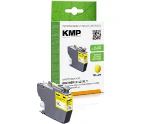 KMP LC421XLY žlutá / Cartridge / pro Brother MFC-J1010DW, DCP-J1140DW / 7 ml / 500 stran / renovovaná