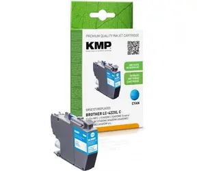KMP LC422XLC modrá / Inkoustová cartridge renovovaná / kompatibilní s Brother / pro MFC-J5340DW aj. / 20 ml / 1500 stran