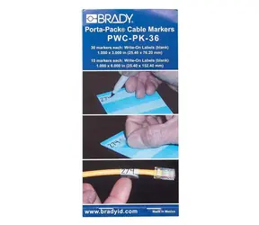 BRADY Porta-Pack / Kabelové značkovače / knížka štítků