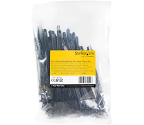 StarTech stahovací pásky uvolnitelné černé / Stahovací páska / nylon / 150 mm / 100 ks