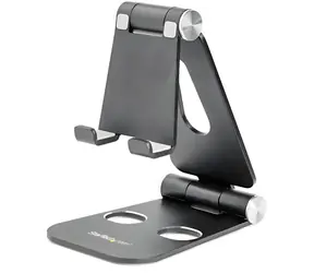 StarTech Skládací stojánek na tablet a telefon černý / Stojan / přenosný / do 13" / hliník