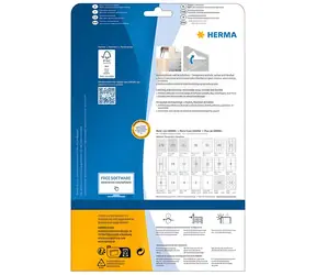 Herma odnímatelné etikety 210x297 mm / Etikety / celoarchové / DIN A4 / 25 ks