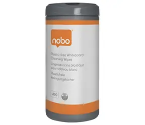 Nobo Vlhčené ubrousky na popisovací tabule / Čisticí ubrousky / recyklovaný obsah / 100 ks