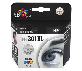 TB TBH-301XLCR / Inkoustová kazeta / Kompatibilní s HP 301XL (CH564EE) / 17 ml / 480 stran / vícebarevná