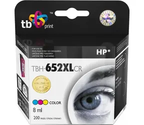 TB TBH-652XLCR / Inkoustová kazeta / kompatibilní s HP 652XL / barevná / reman