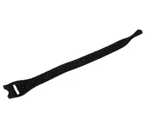 Velcro Stahovací páska suchý zip 12mm černá / Stahovací páska / 20 cm / 6 ks