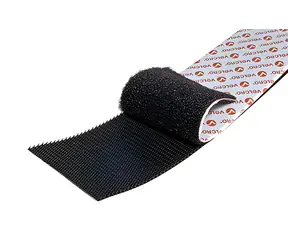 VELCRO nalepovací páska se suchým zipem černá / Páska se suchým zipem / 50 mm / 1 m / extra pevná