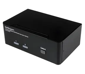 StarTech 6-portový KVM přepínač DisplayPort černá / KVM přepínač / 3840×2400 px / USB / 1 uživatel