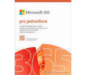 Microsoft 365 Personal Mac/Win 1 rok CZ / Předplatné / 1 uživatel / 1 TB OneDrive / Elektronická licence