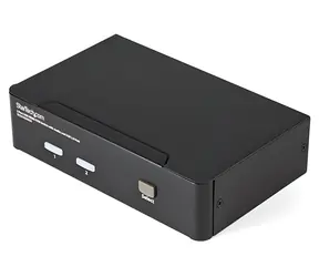 StarTech 2-portový USB HDMI KVM přepínač černá / KVM přepínač / 2 porty / 1920x1200 px / audio výstup